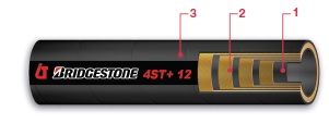 SLANG 4-WS 3/8" 450BAR R15 Bridgestone